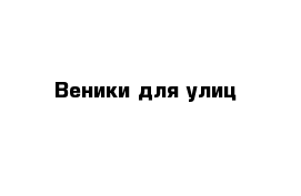 Веники для улиц